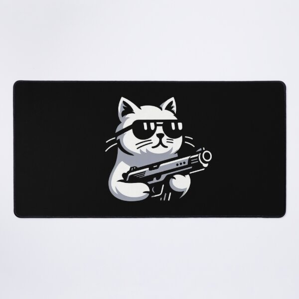 Item preview, Cat Gun Funny Cat designed and sold by VerveVerseBoo.