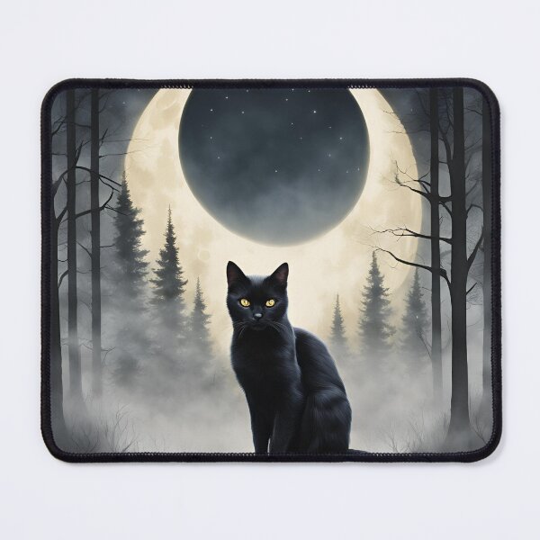 Item preview, Mystical Black Cat designed and sold by Gargantua99.