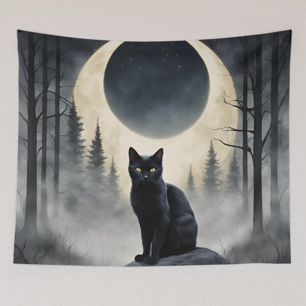 Item preview, Mystical Black Cat designed and sold by Gargantua99.