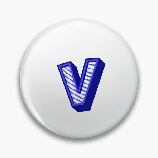 Item preview, 3D Alphabet Letter v - Bold Typography Design - Lowercase Alphabet Artwork designed and sold by uncoXab.