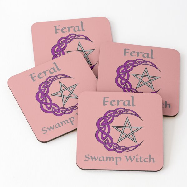 Item preview, Feral Swamp Witch Knot Moon Pentacle designed and sold by WhitleyAD.