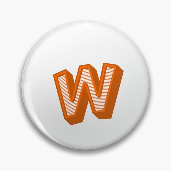 Item preview, 3D Alphabet Letter w - Bold Typography Design - Lowercase Alphabet Artwork designed and sold by uncoXab.