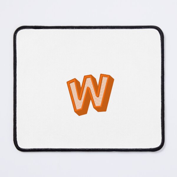 Item preview, 3D Alphabet Letter w - Bold Typography Design - Lowercase Alphabet Artwork designed and sold by uncoXab.