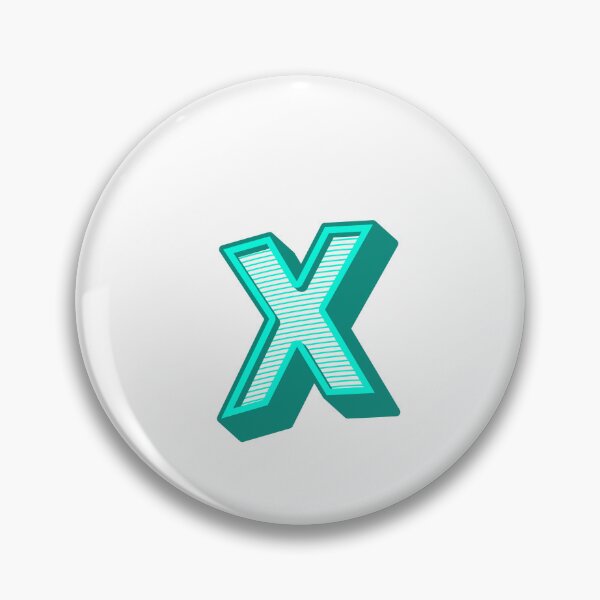 Item preview, 3D Alphabet Letter x - Bold Typography Design - Lowercase Alphabet Artwork designed and sold by uncoXab.