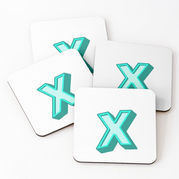 Item preview, 3D Alphabet Letter x - Bold Typography Design - Lowercase Alphabet Artwork designed and sold by uncoXab.