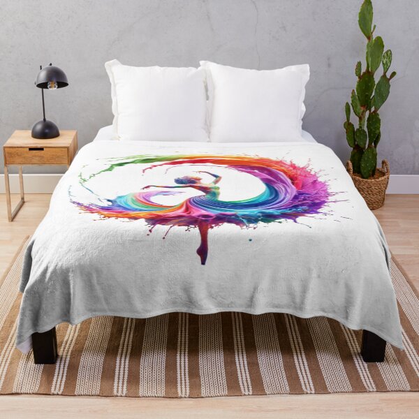 Item preview, Abstract Colorful Ballerina in Flowing Paint designed and sold by Hungry-Murphy.