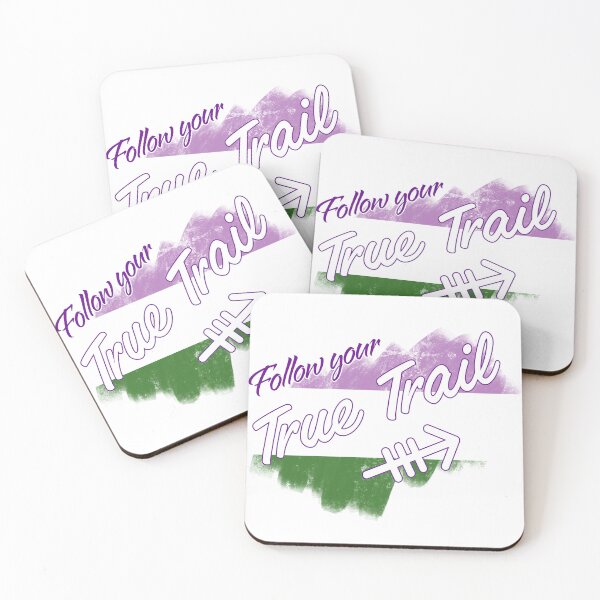 Item preview, Follow Your True Trail | Genderqueer designed and sold by shardsofblue.