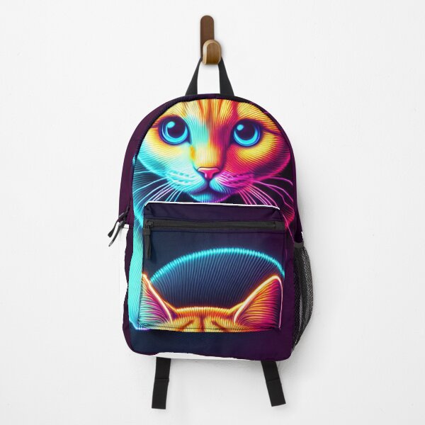 Item preview, Neon Kitty in the Dark #52 Animal Designs designed and sold by Kinyah88.
