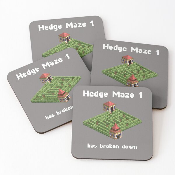Item preview, Rollercoaster Tycoon - Hedge Maze has broken down (white text) designed and sold by ronniesoak.