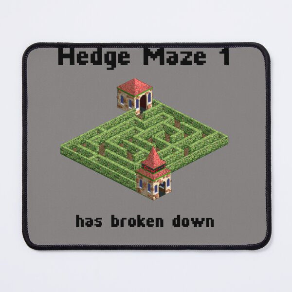 Item preview, Rollercoaster Tycoon - Hedge Maze has broken down (black text) designed and sold by ronniesoak.