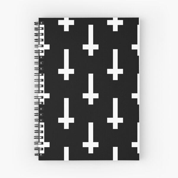 Item preview, inverted upside down cross black white designed and sold by Gossip Rag.