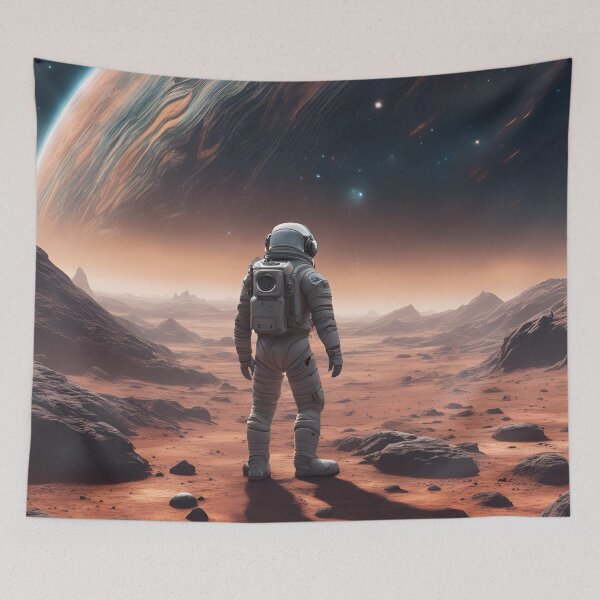 Item preview, Astronaut Exploring a Distant Planet designed and sold by Gargantua99.