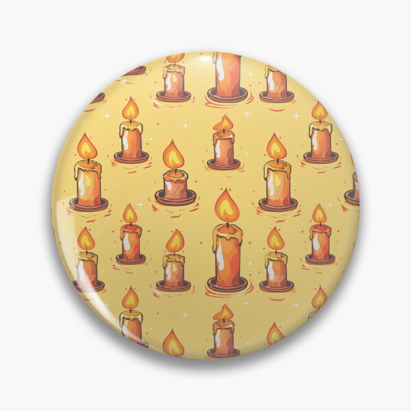 Item preview, Burning Candle Seamless Pattern  designed and sold by NikkofTime.