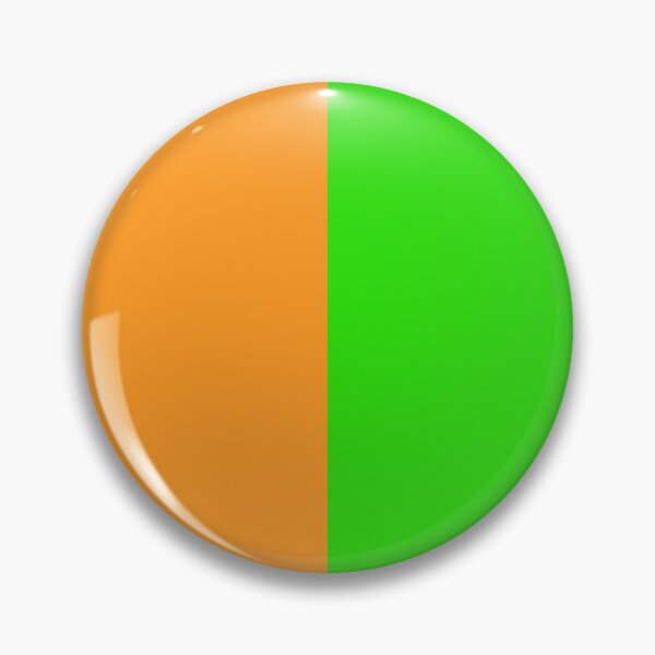 Item preview, Orange Green Two Tone Color Split designed and sold by PatternTitan.