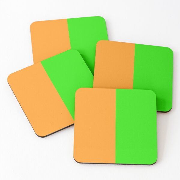 Item preview, Orange Green Two Tone Color Split designed and sold by PatternTitan.