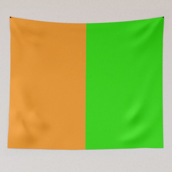Item preview, Orange Green Two Tone Color Split designed and sold by PatternTitan.