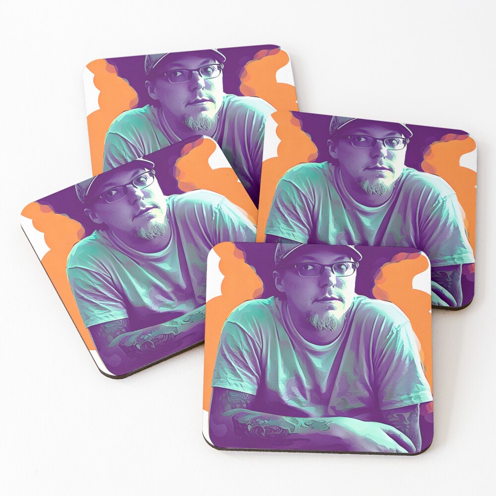 Item preview, Coasters (Set of 4) designed and sold by MatrixTattoo.