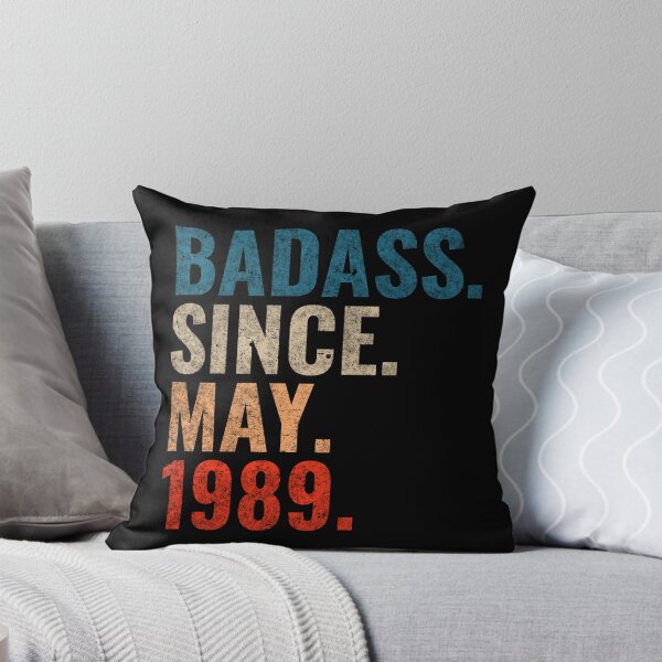 Item preview, Badass since May 1989 Vintage 1989 May birthday gift designed and sold by Teelogic.