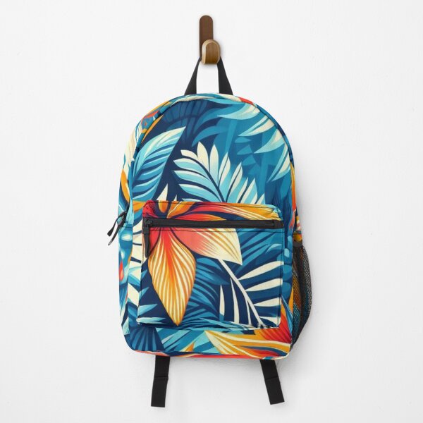 Item preview, Blue Tropical Floral Pattern designed and sold by ProductBae.