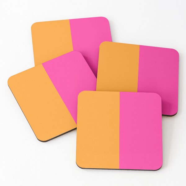 Item preview, Pink Orange Two Tone Color Split designed and sold by PatternTitan.