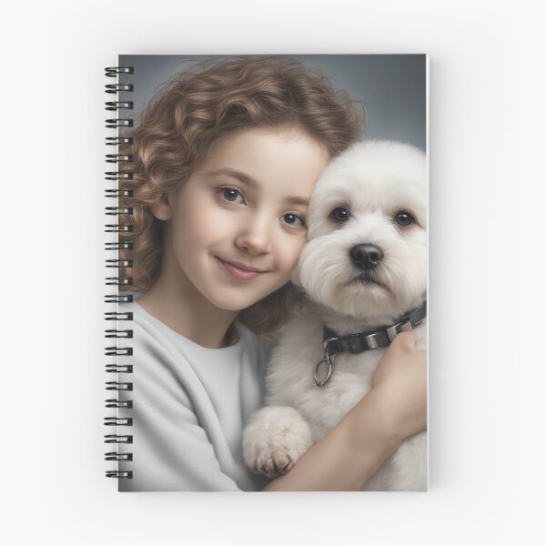 Item preview, Lil' Girl with Bichon Frise Puppy! designed and sold by Annabelly321.
