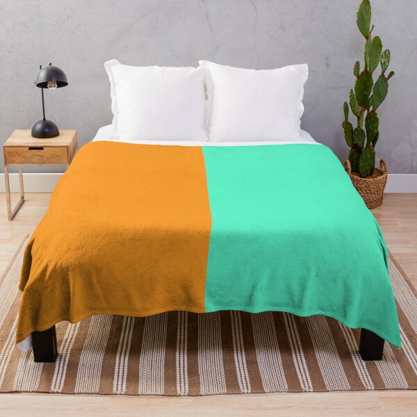 Item preview, Teal Orange Two Tone Color Split designed and sold by PatternTitan.