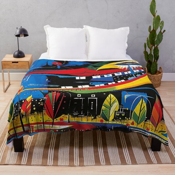 Item preview, "Monster with White Teeth in Abstract Cityscape" designed and sold by Art-Vortex-fr.