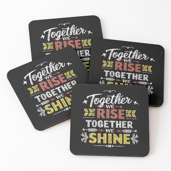 Item preview, Together We Rise, Together We Shine Inspirational Quote designed and sold by SerhiiArt.