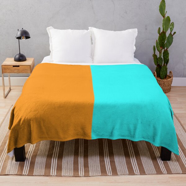 Item preview, Turquoise Orange Two Tone Color Split designed and sold by PatternTitan.