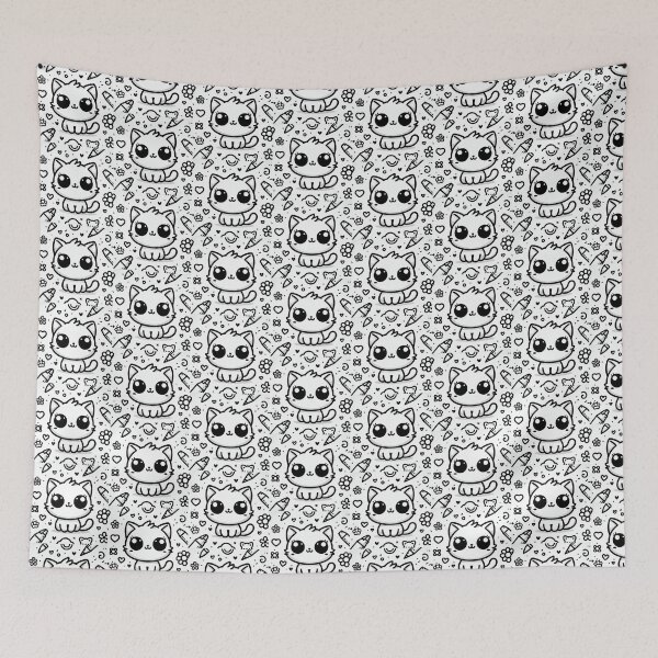 Item preview,  A simple and expressive cat drawt  designed and sold by Dokak Shop.