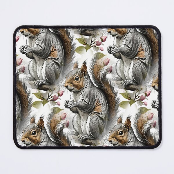 Item preview, An Eastern Gray Squirrel Surrounded By Flowering Dogwood Pattern 2 designed and sold by taiche.