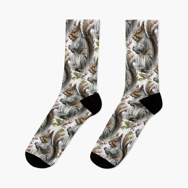 Item preview, An Eastern Gray Squirrel Surrounded By Flowering Dogwood Pattern 2 designed and sold by taiche.