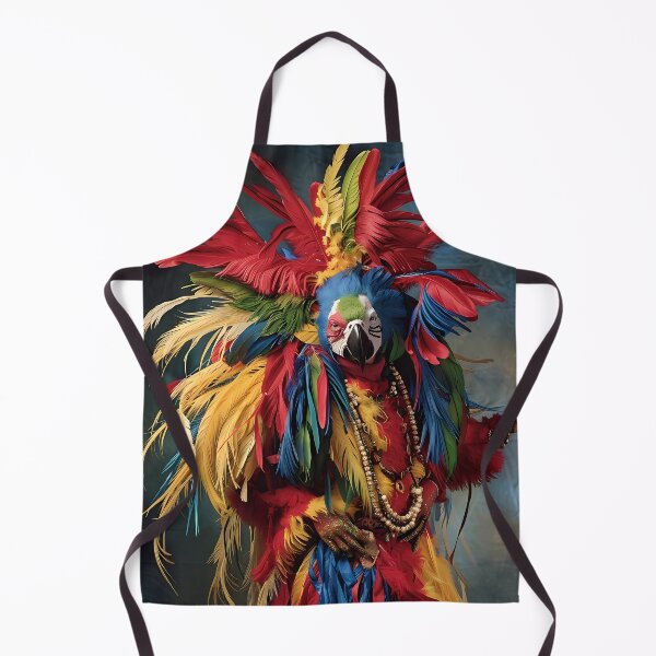 Item preview, “Plucked elegance: Parrot with human appearance” designed and sold by Art-Vortex-fr.