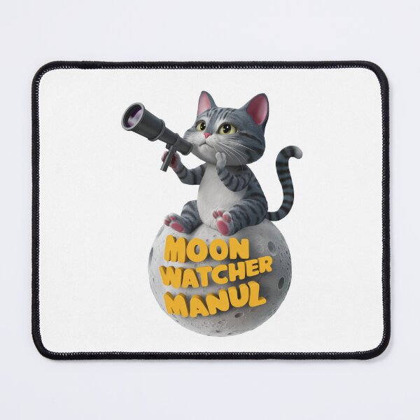 Item preview, Moon Watcher Manul - Pallas's Cat on Moon designed and sold by vk09.