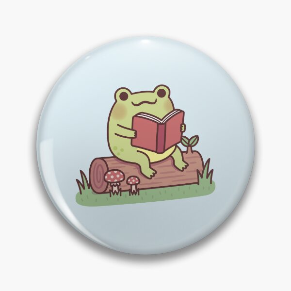 Item preview, Cute Frog Reading A Book Outdoors designed and sold by rustydoodle.