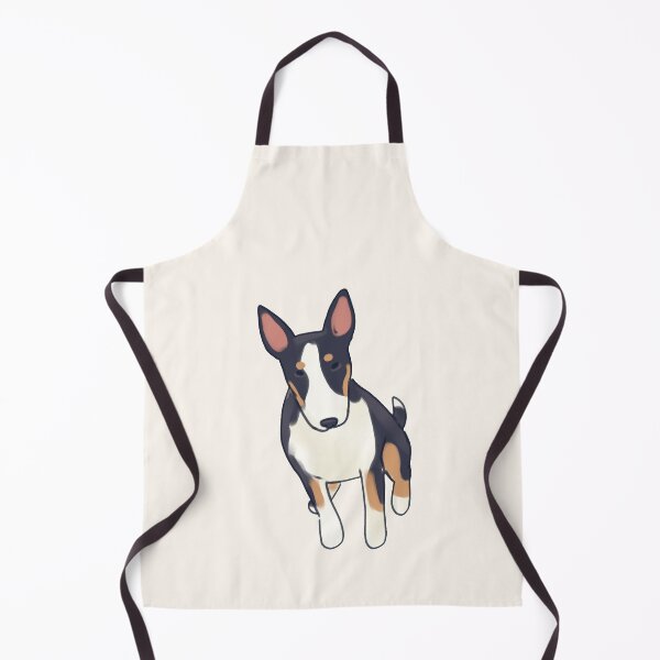 Item preview, bull terrier dog sitting designed and sold by Artofmayara.