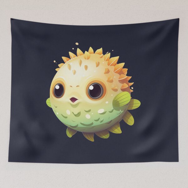 Item preview, Cute puffer fish designed and sold by DerSenat.