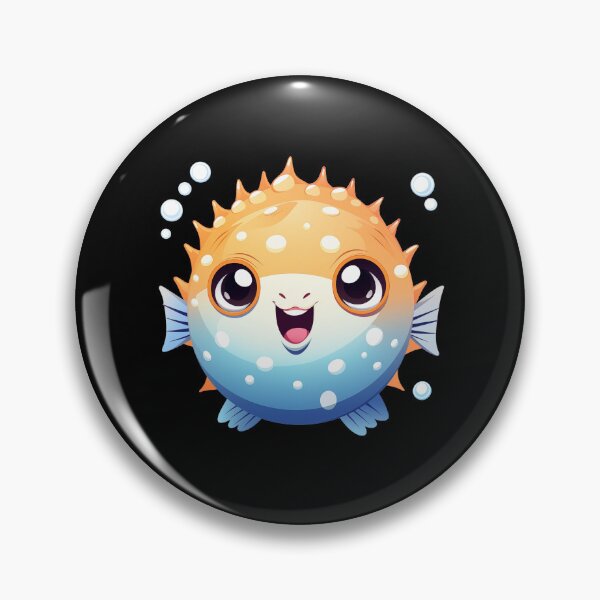 Item preview, Cute puffer fish designed and sold by DerSenat.