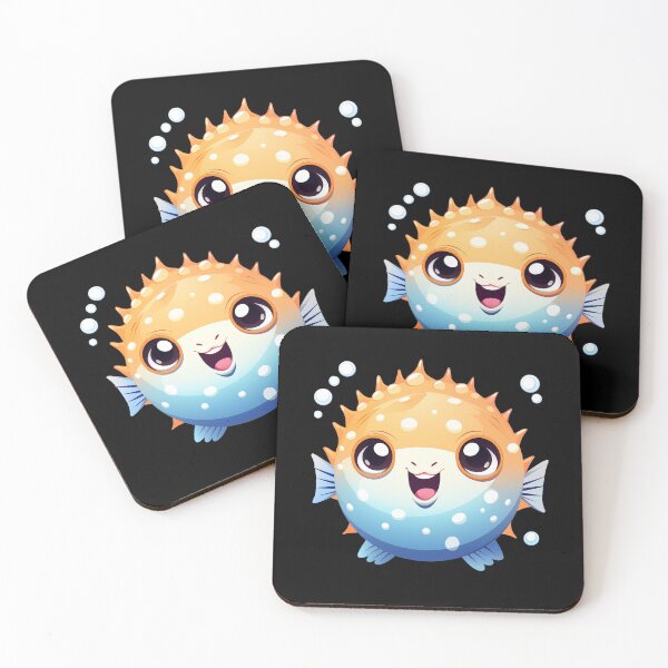 Item preview, Cute puffer fish designed and sold by DerSenat.