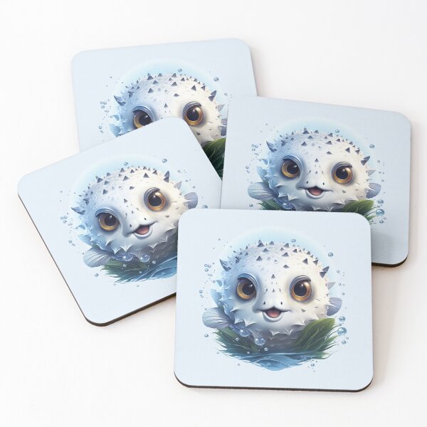 Item preview, Cute puffer fish designed and sold by DerSenat.
