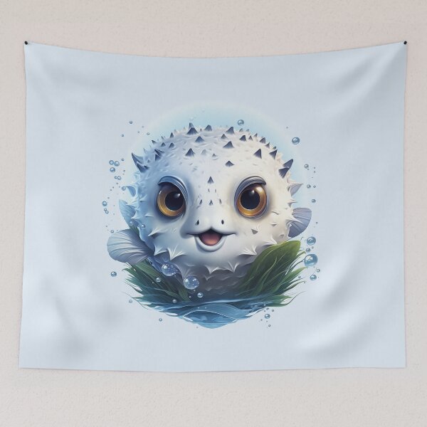 Item preview, Cute puffer fish designed and sold by DerSenat.