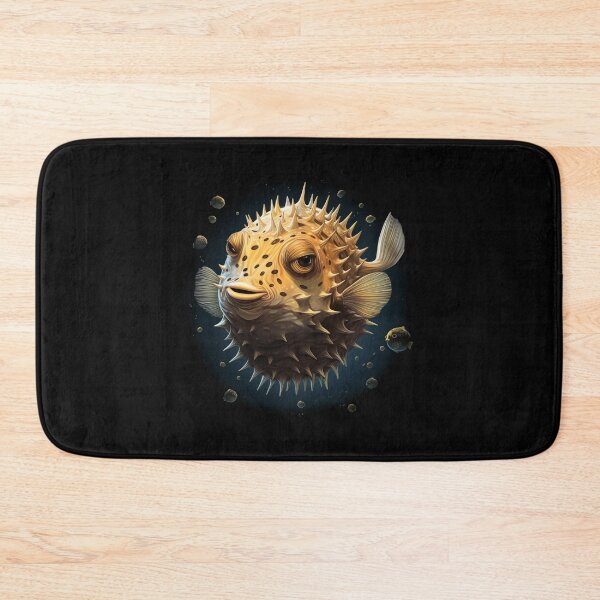 Item preview, Cute puffer fish in the sea designed and sold by DerSenat.