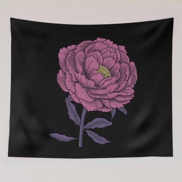 Item preview, Peony flower in magenta and purple designed and sold by Katerina Mitkova Kirilova.