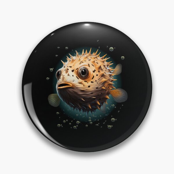 Item preview, Cute puffer fish in the sea designed and sold by DerSenat.