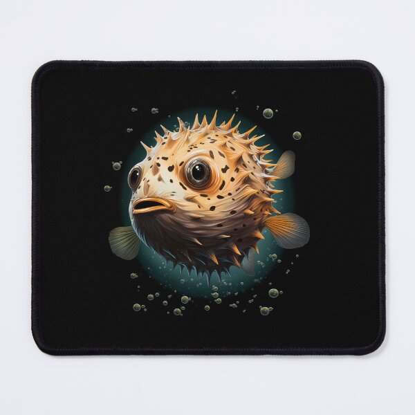 Item preview, Cute puffer fish in the sea designed and sold by DerSenat.
