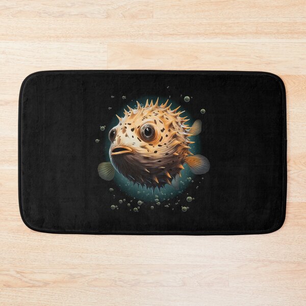 Item preview, Cute puffer fish in the sea designed and sold by DerSenat.