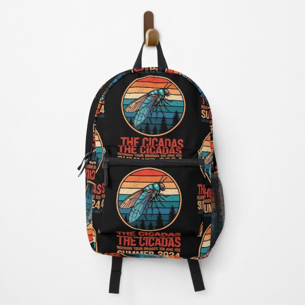Item preview, Cicadas Reunion Tour 2024 Summer Brood Vintage Retro Sunset designed and sold by GravitiTees.