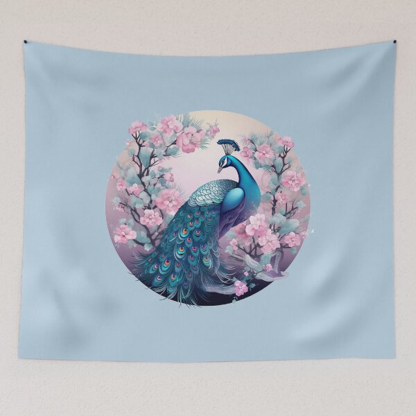 Item preview, Bonito pavo real en rosa designed and sold by catafinity.