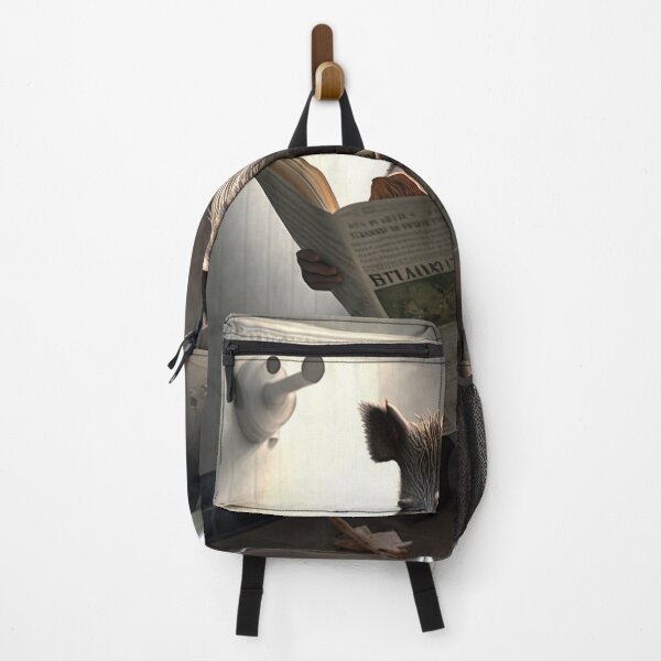 Item preview, Wild Boar Sitting on the Toilet Reading a Newspaper designed and sold by RobertoGreen.