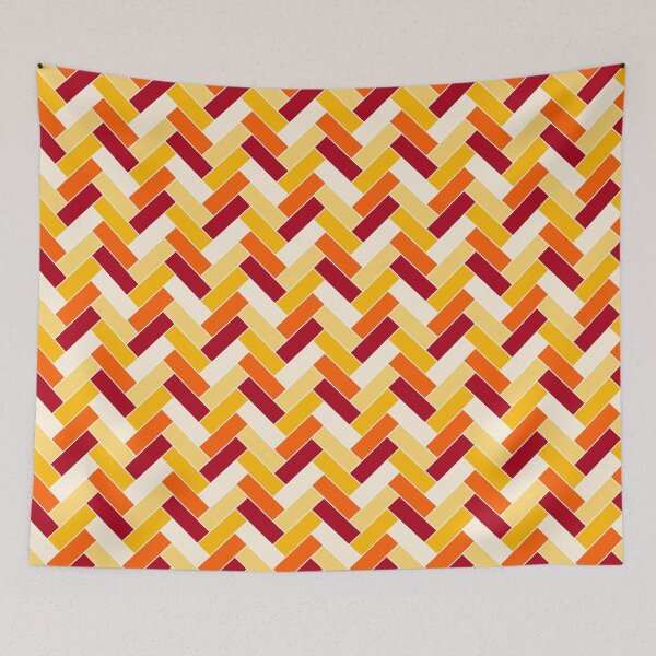 Item preview, Geometric Pattern: Herringbone Alt: Sunset designed and sold by Red Wolf.